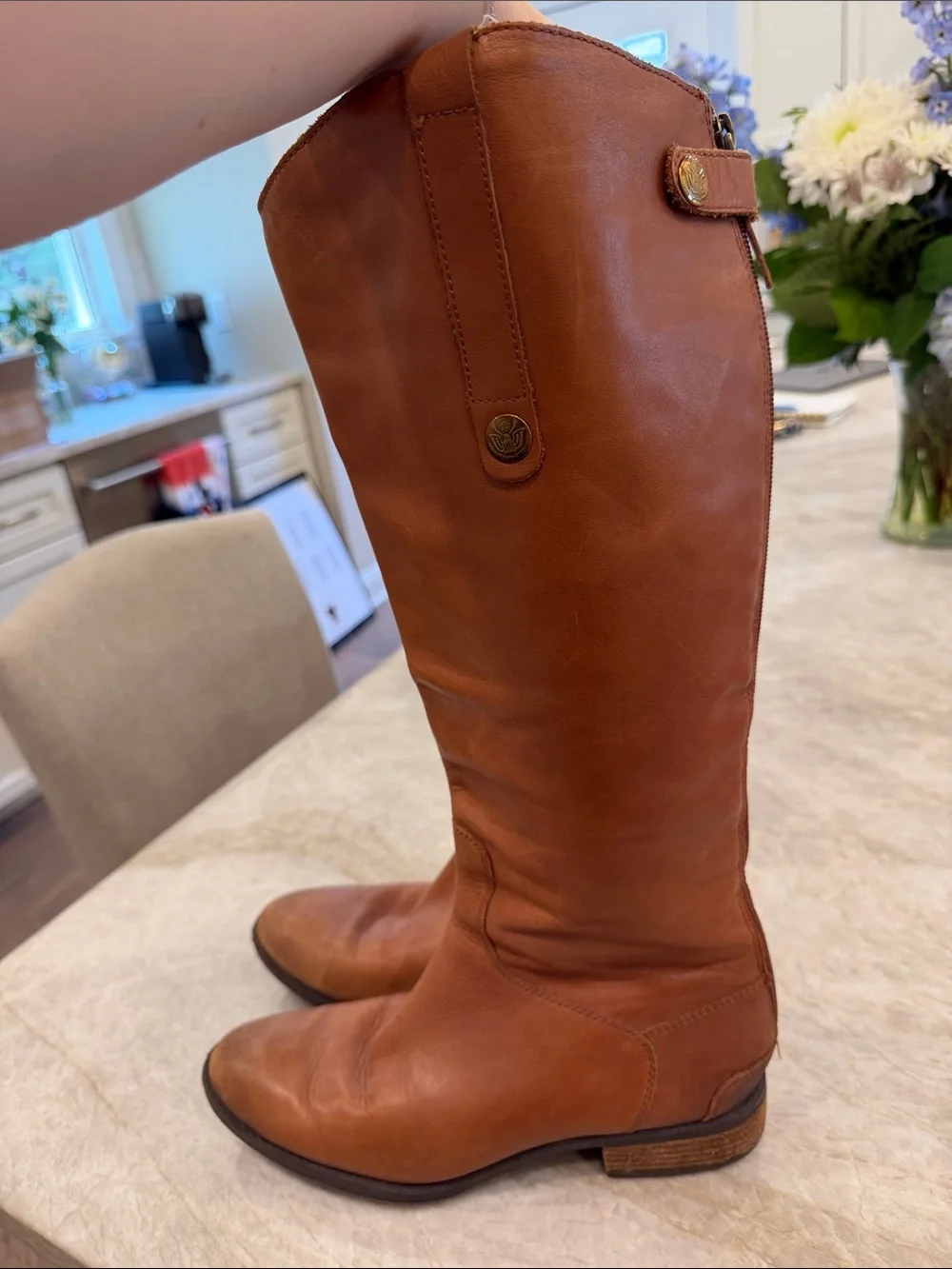 Sam Edelman Classic Tall Leather Riding Boots - Penny
